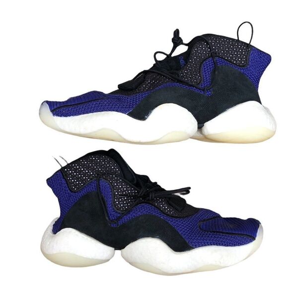 Rare 2018 Adidas Crazy BYW Real Purple Core Black Size 11.5 - Picture 7 of 16